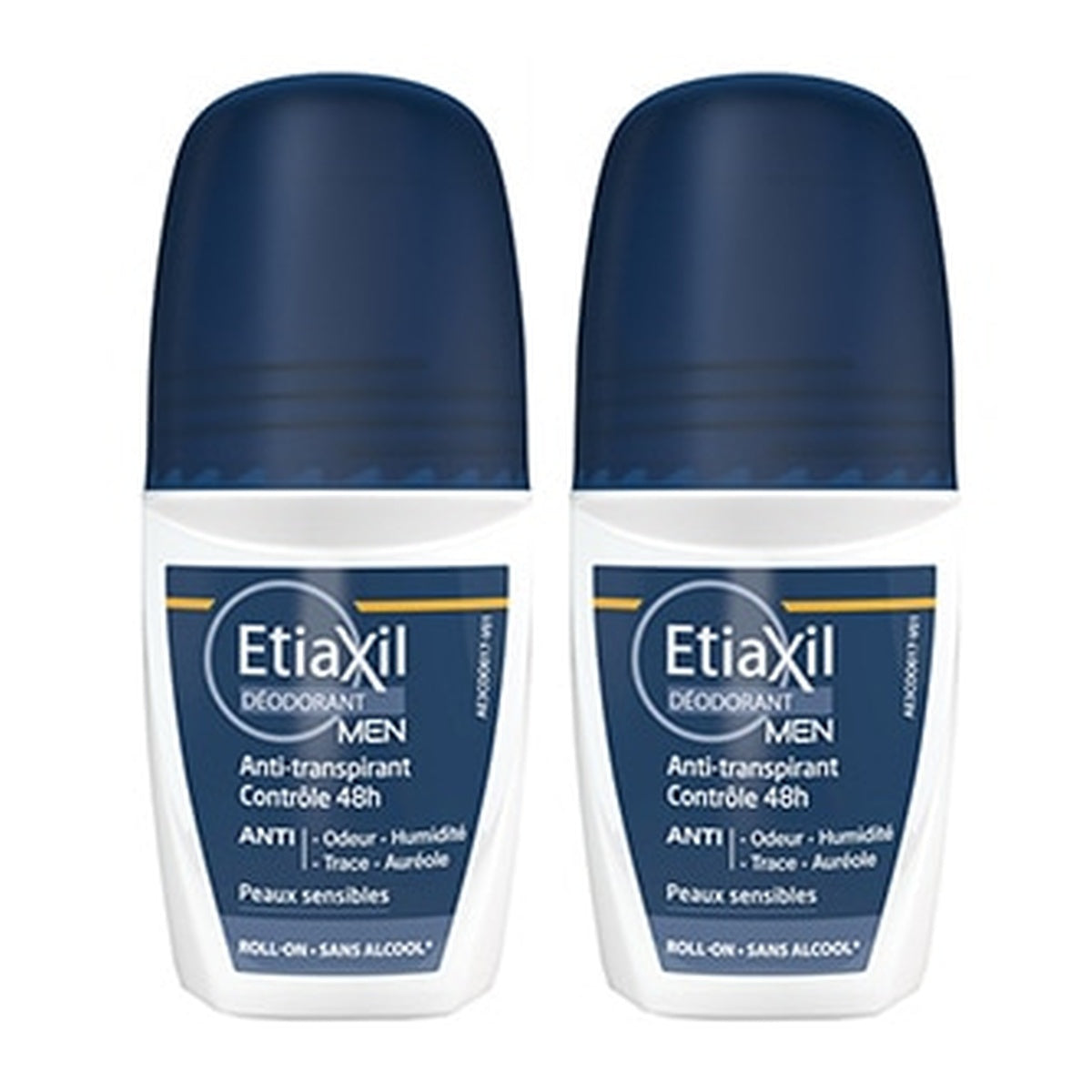 [Etiaxil] Men's Roll-On Antiperspirant 48H Alcohol-Free 50ml 2-Pack