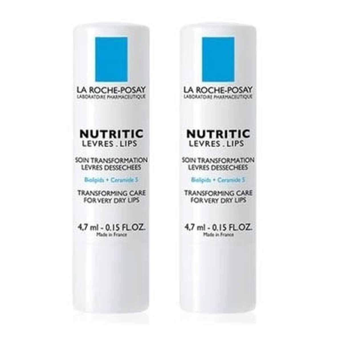 [LA ROCHE POSAY] Nutritic Lip Cream for Sensitive Skin — 2 pcs
