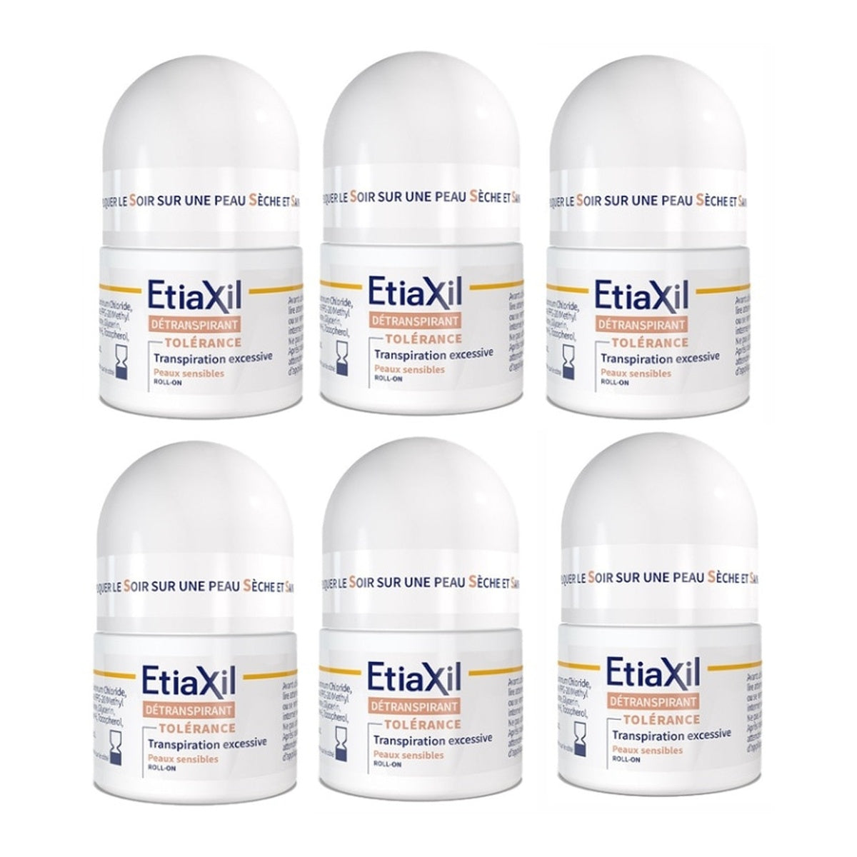 [Etiaxil] Detranspirant Treatment Comfort+ for Sensitive Skin 15ml (6-Pack)
