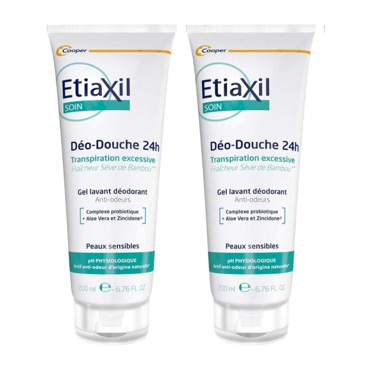 [Etiaxil] Deo-Shower Gel (Aluminum Chloride Free) Sensitive Skin 24H 200ml 2-Pack