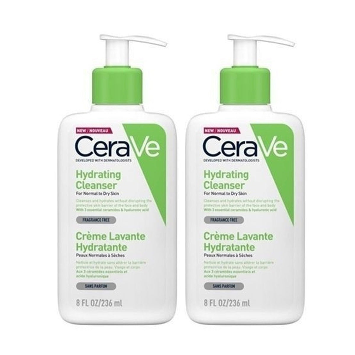 [CeraVe] Hydrating Cleanser 236 ml - 2 Pack
