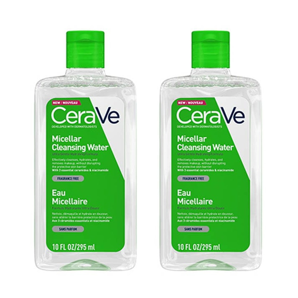 [CeraVe] Micellar Cleansing Water 295 ml (2 Pack)