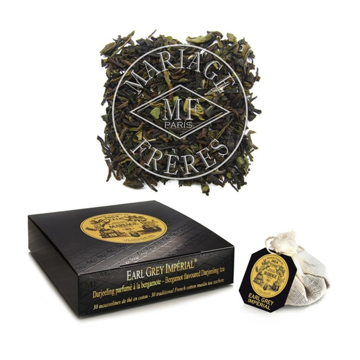 [MARIAGE FRERES] EARL GREY IMPERIAL 30 MOUSSELINES COTTON TEABAGS