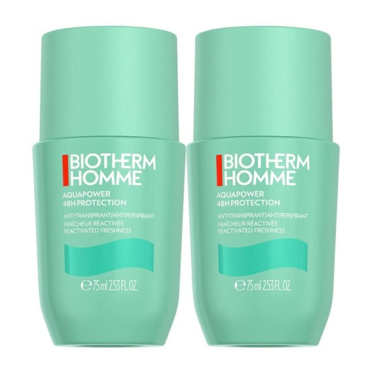 【ビオテルム】オム デオドラント アクアパワー（脇のデオドラント,48時間有効）75mlx2【BIOTHERM】HOMME DEODRANT AQUAPOWER 75mlx2