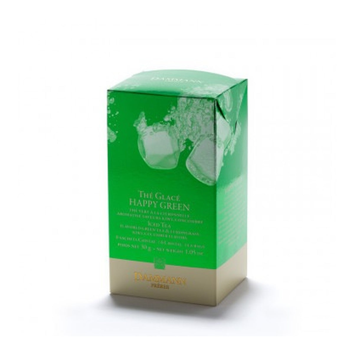 [DAMMANN FRERES] Iced Tea - Happy Green, 6 Wrapped Sachets