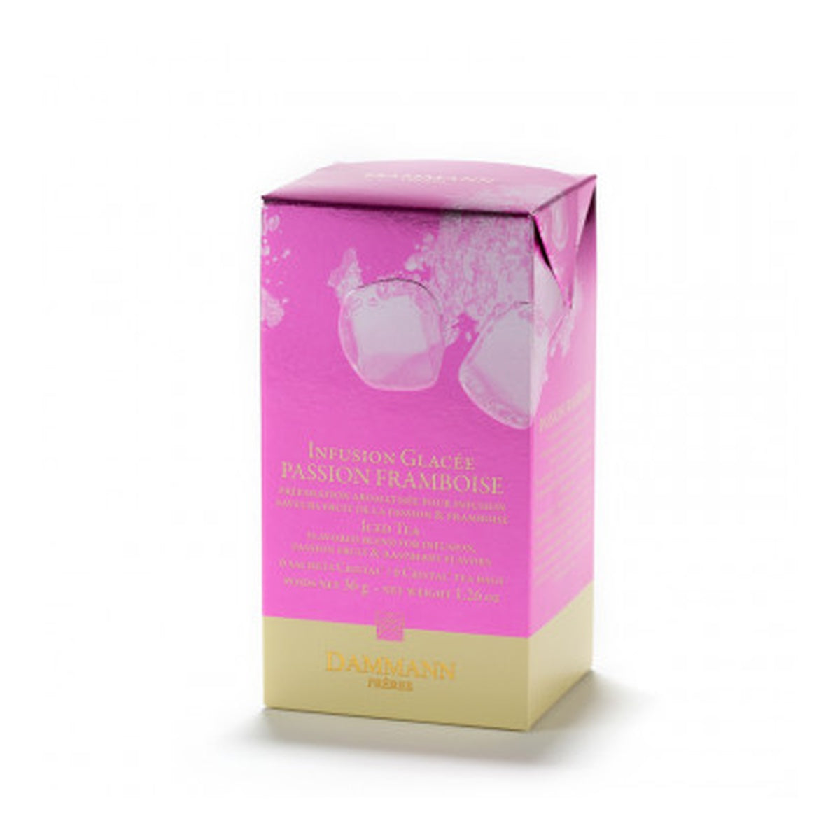 [DAMMANN FRERES] Iced Tea - Passion Raspberry, 6 Wrapped Sachets