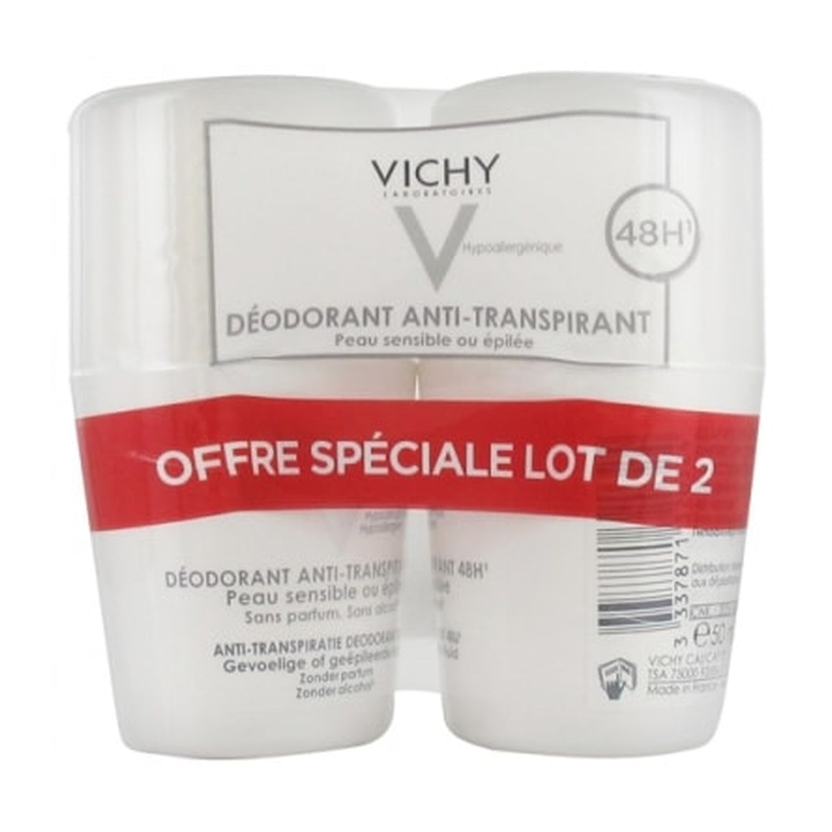 [VICHY] Antiperspirant Deodorant 48-Hour Roll-On for Sensitive Skin 50 ml