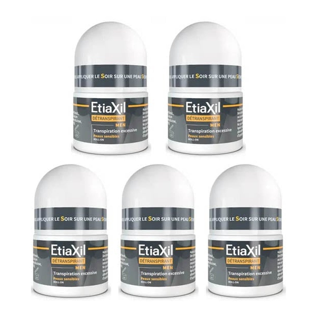 [Etiaxil] Detranspirant for Men (Sensitive Skin) 15ml (5-Pack)