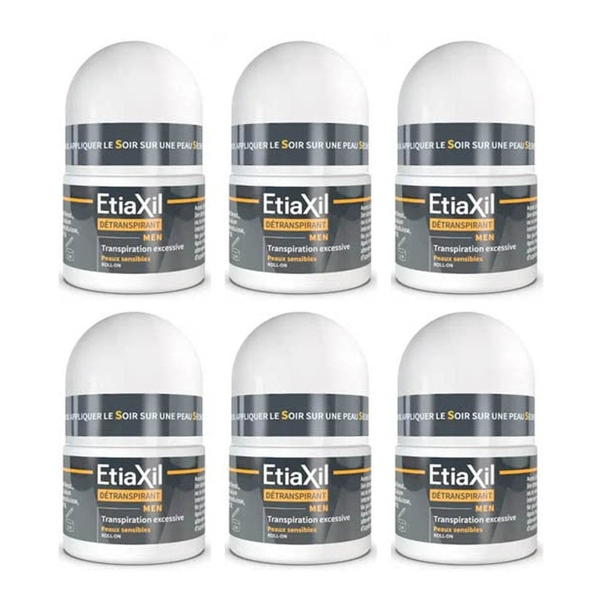 [Etiaxil] Detranspirant for Men Sensitive Skin 15ml (6 Pack)