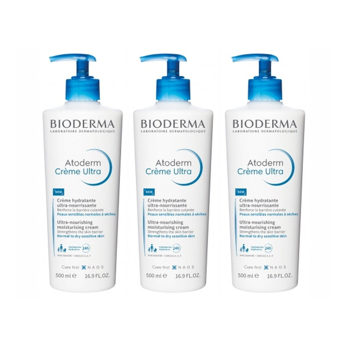 [BIODERMA] ATODERM CREME ULTRA 500 ml (3 pcs)