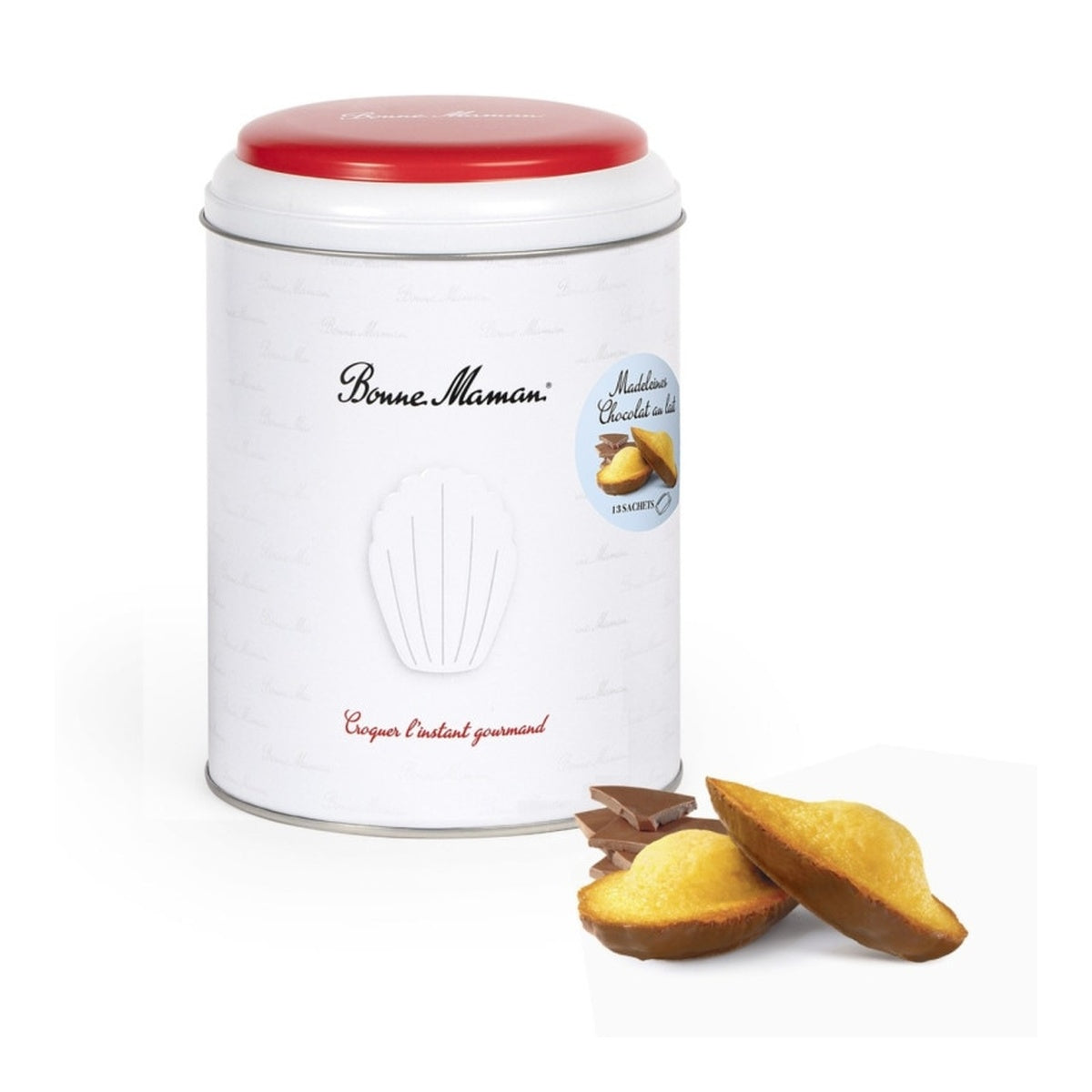 [Bonne Maman] Pure Butter Madeleines, Milk Chocolate Coated, 13 pcs (375 g)