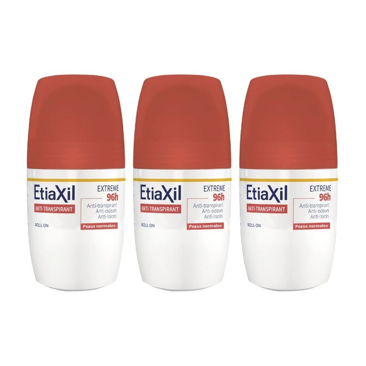 [Etiaxil] Deodorant Extreme 96H Roll-On 50ml (3-Pack) - All Sweat Types