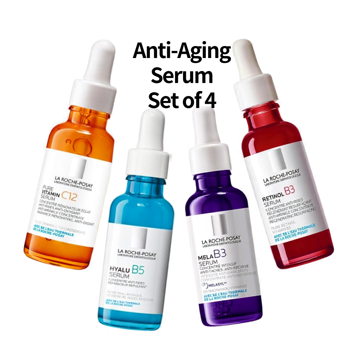 [LA ROCHE-POSAY] Curated Anti-Aging Serum 4-Piece Set