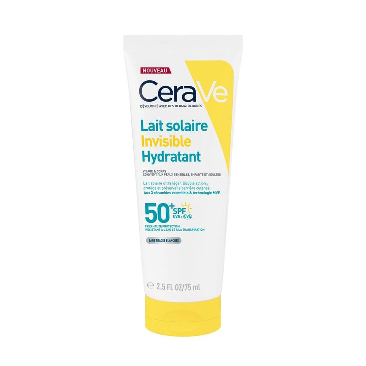 [CeraVe] Invisible Hydrating Sun Milk SPF 50 - 75 ml