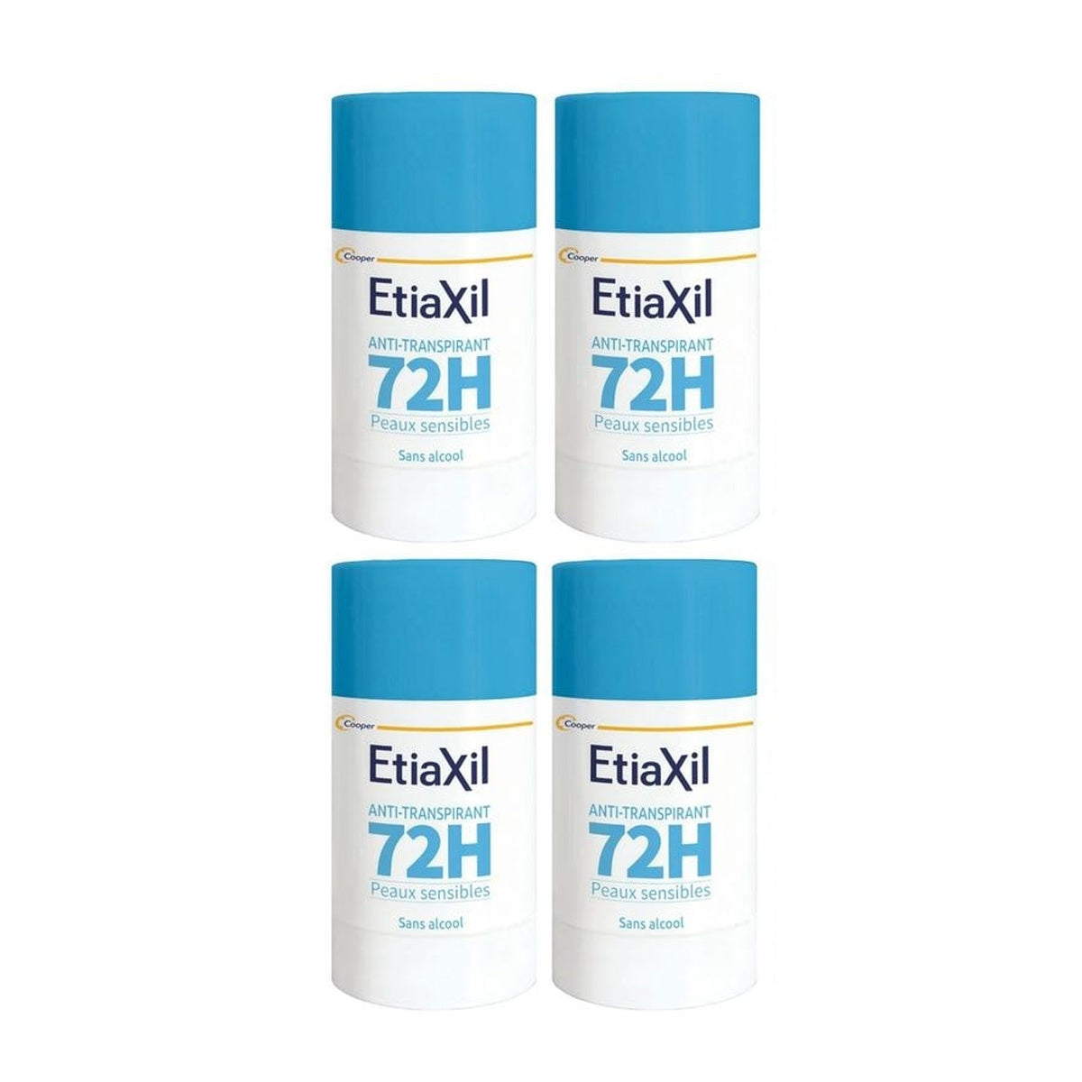 [Etiaxil] Antiperspirant Deodorant Stick 72H 40ml (4 Pack)