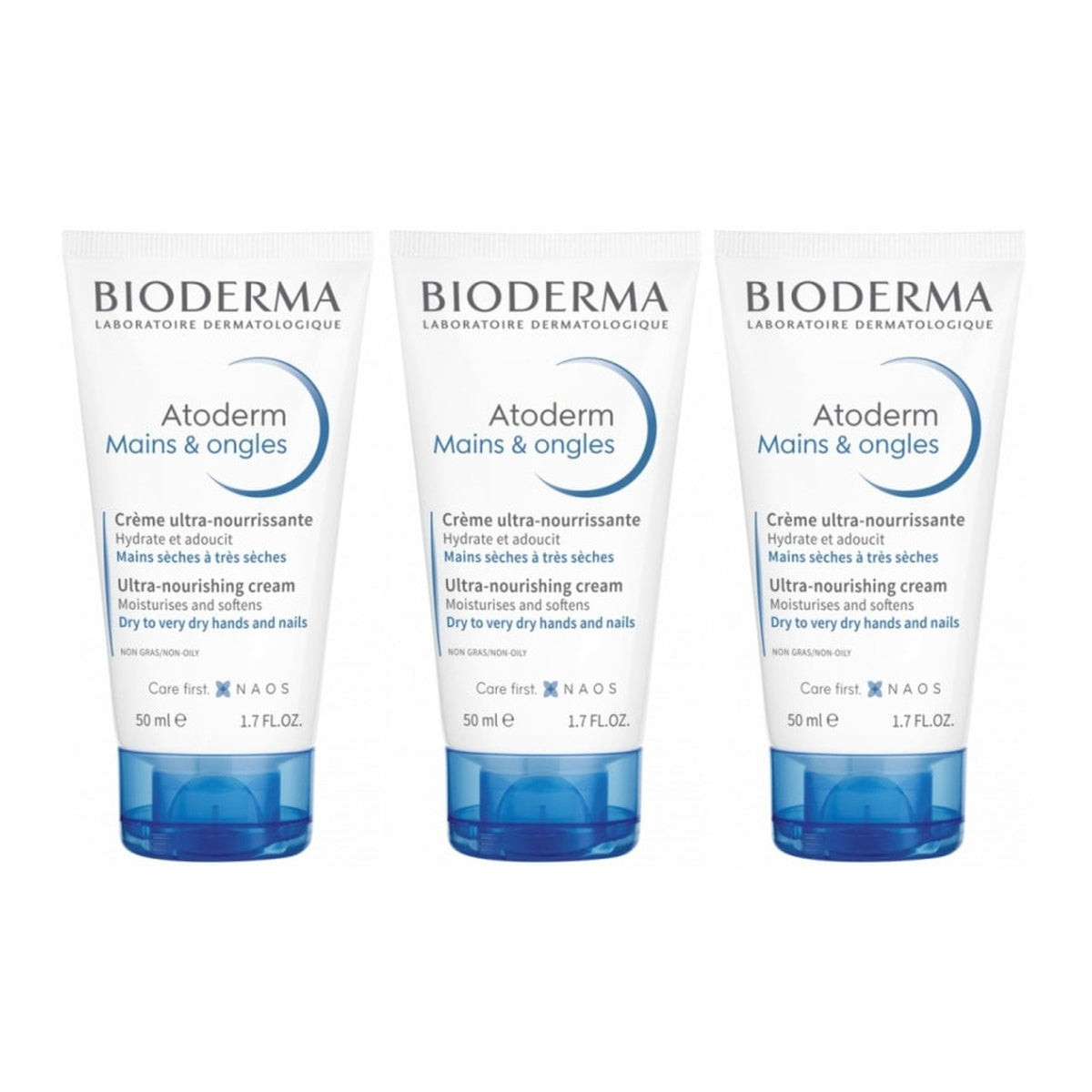 [BIODERMA] Atoderm Hand Cream 50 ml x 3 Pack