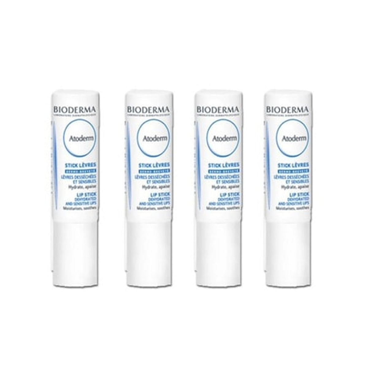 [Bioderma] Atoderm Lipstick 4-Pack (Raspberry, For Dry Skin)