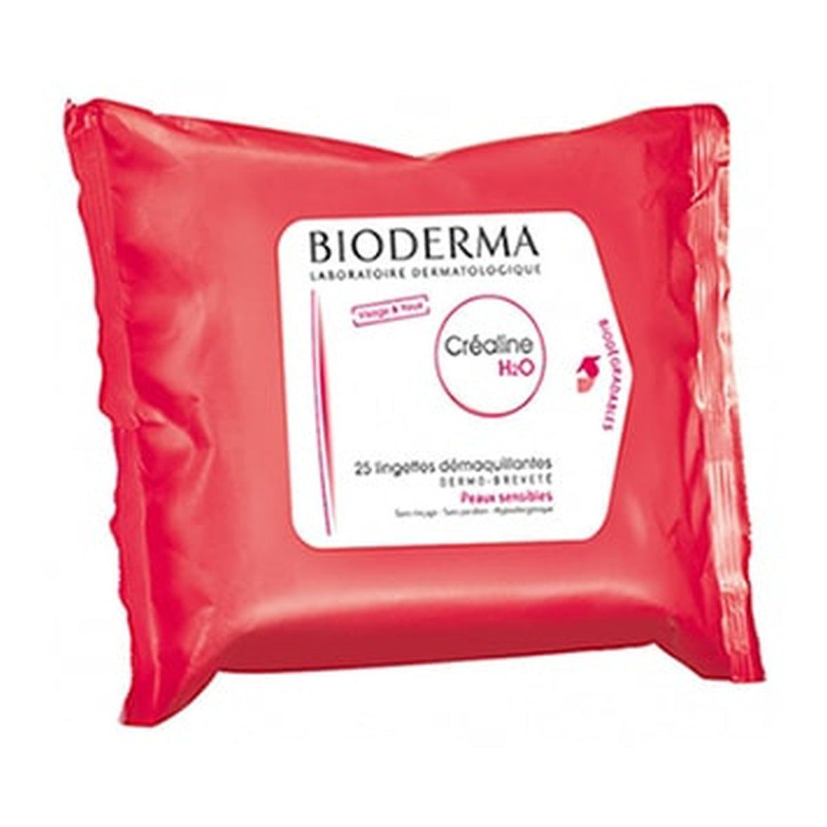 [BIODERMA] Crealine H2O Cleansing Wipes, 25 Wipes