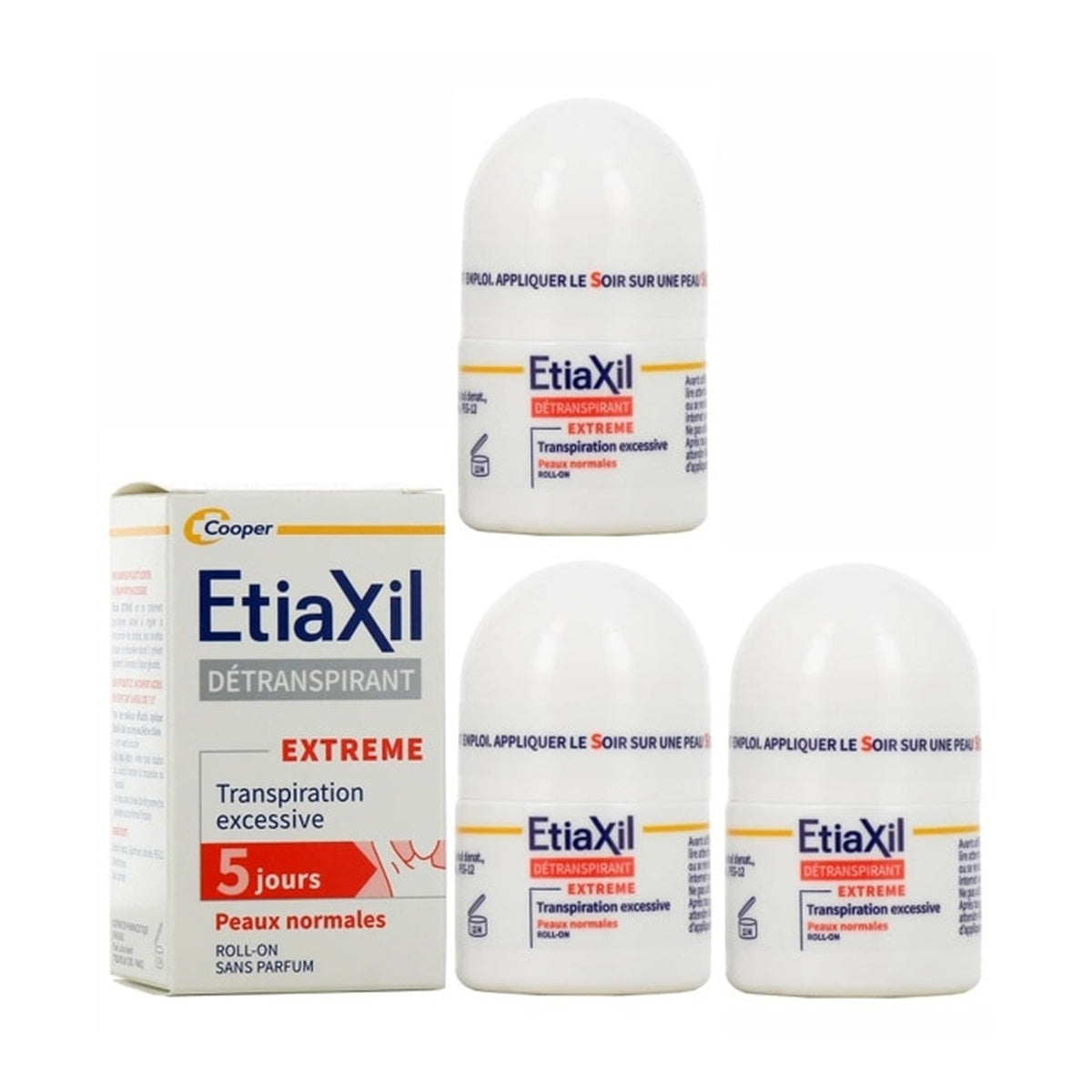 [Etiaxil] Detranspirant Roll-On for Normal Skin (3-Pack)