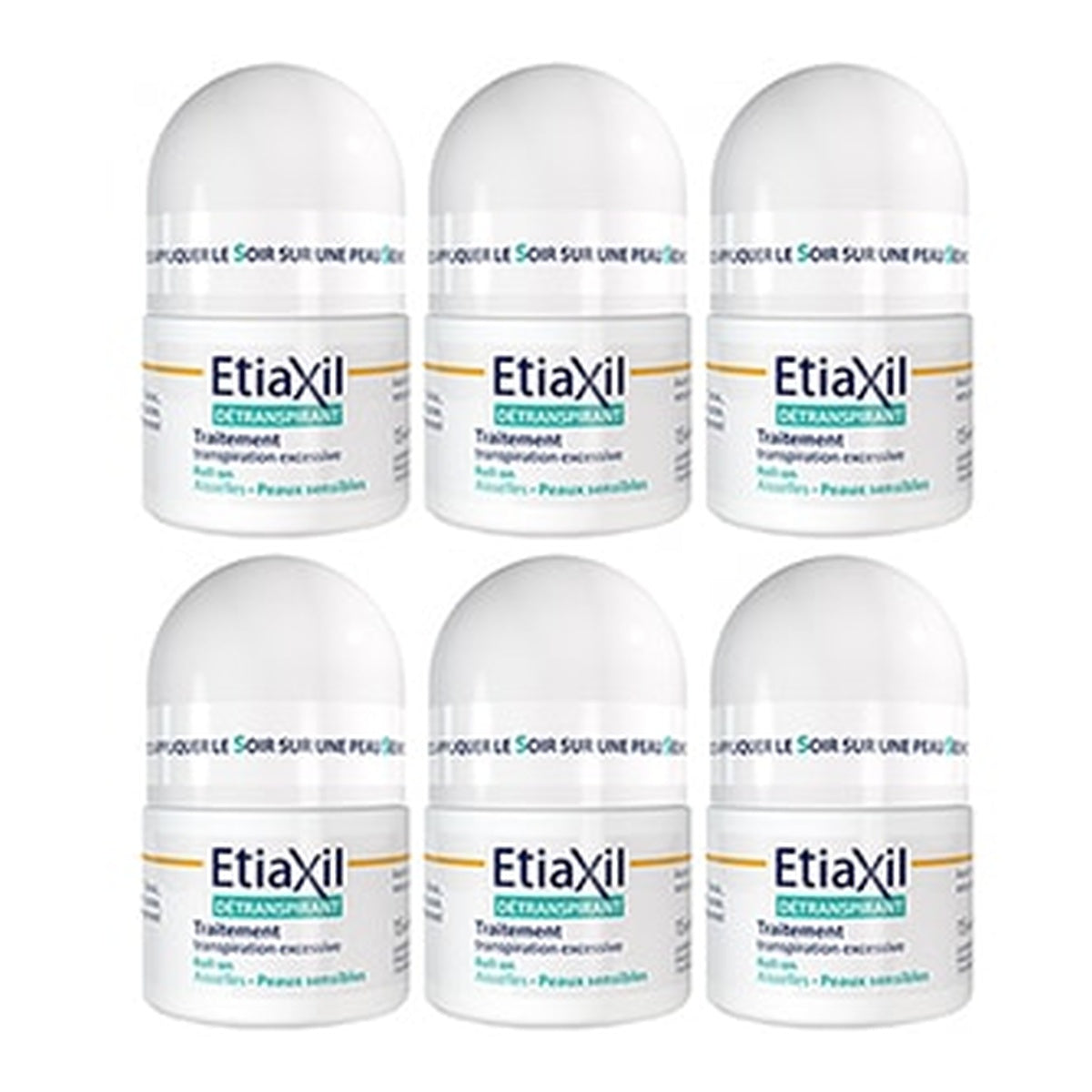 [Etiaxil] Detranspirant Sensitive Skin Roll-On Deodorant 6pcs