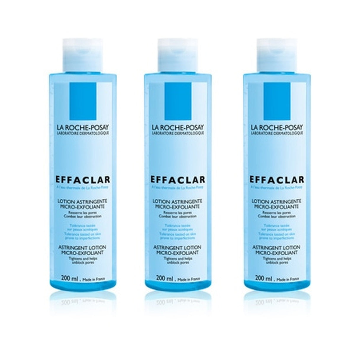 [LA ROCHE-POSAY] Effaclar Astringent Lotion 200ml (3-Pack)