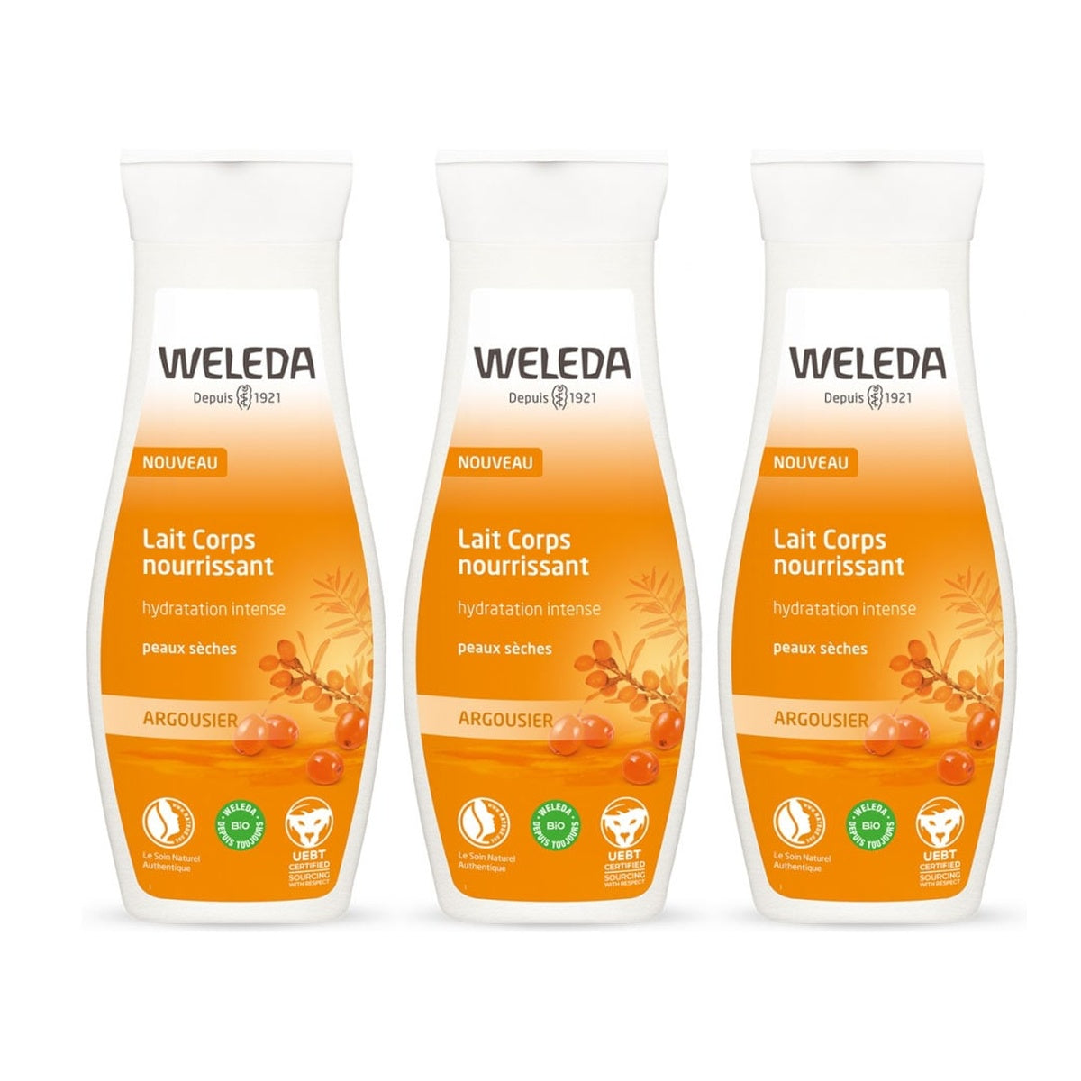 [WELEDA] Sea Buckthorn Nourishing Body Milk 200ml x3
