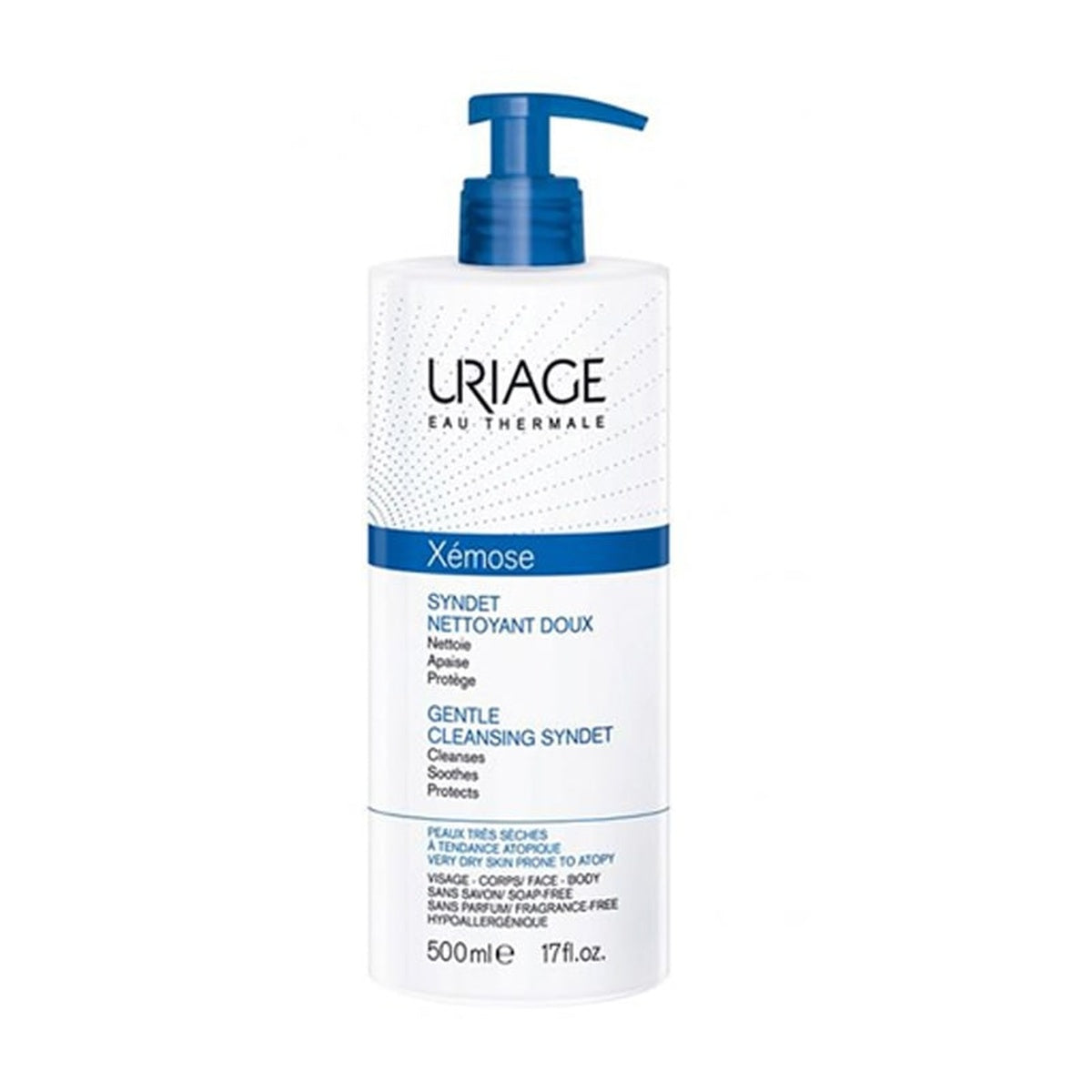 [URIAGE] XEMOSE Gentle Syndet Cleanser 500ml (Face & Body, Atopic Dry Skin)