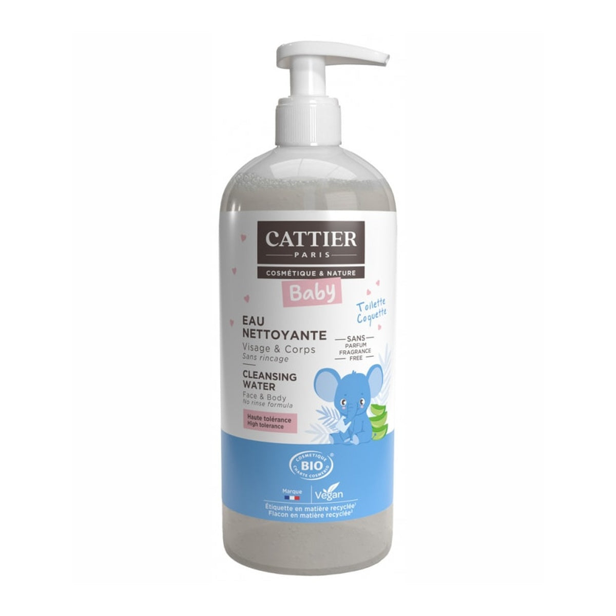 [CATTIER] Baby Micellar Cleansing Lotion 500ml (Alcohol-Free, Fragrance-Free)