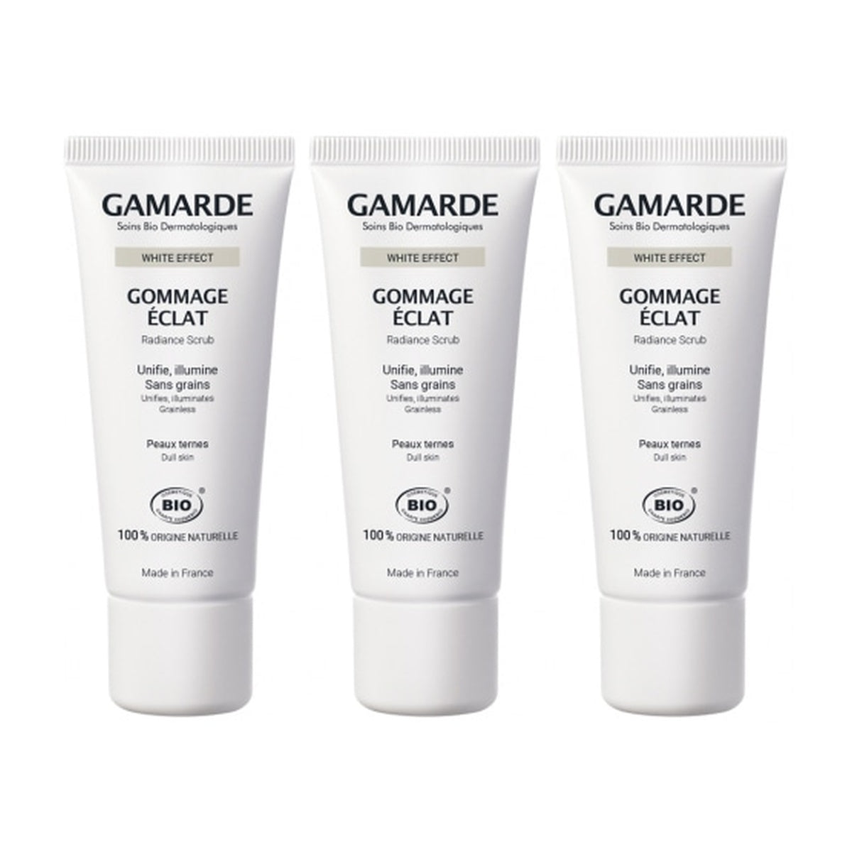[GAMARDE] White Effect Gommage Scrub 40ml (3-piece Set)