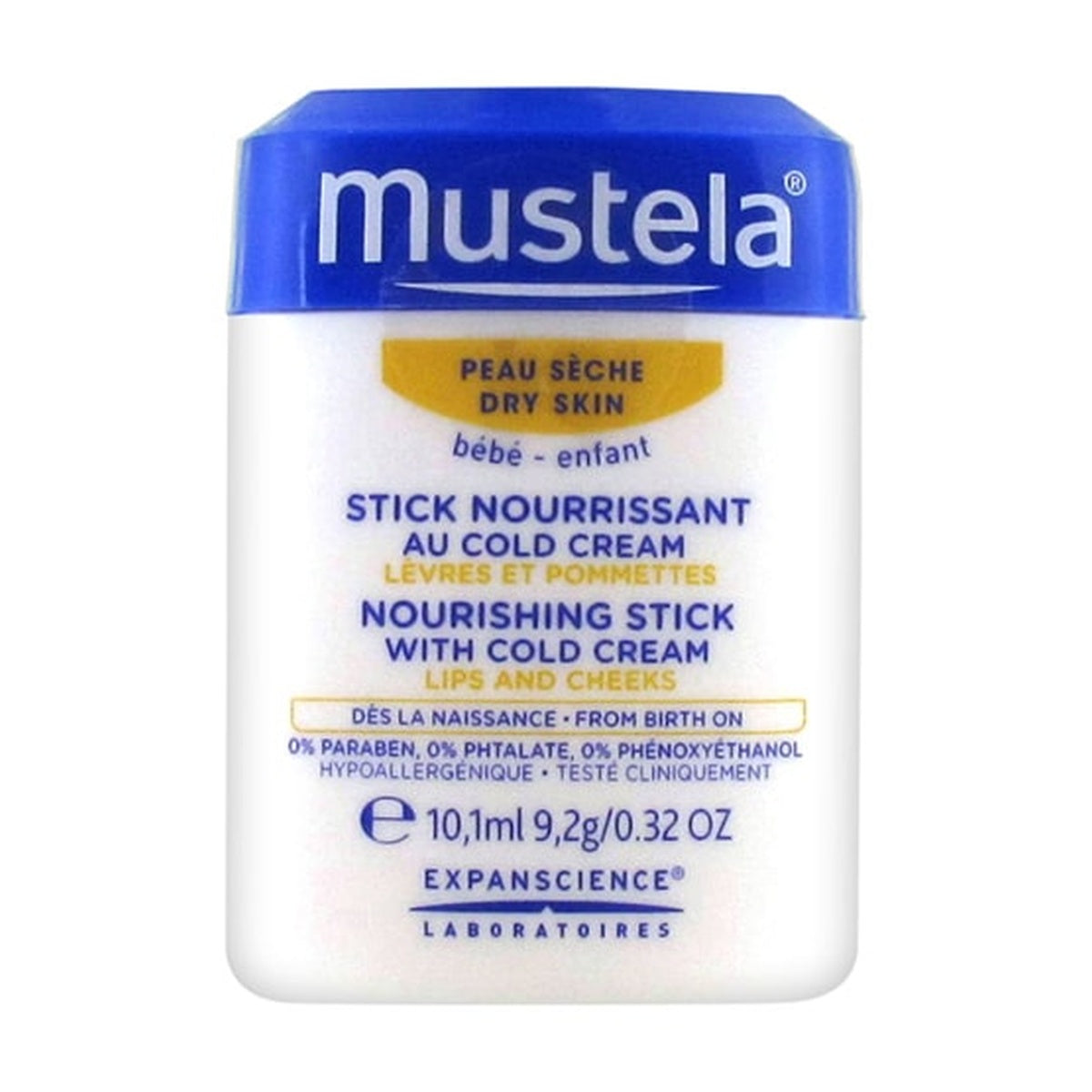 [Mustela] Nourishing Cold Cream Stick 9.2g (For Newborns & Babies, Dry Skin)
