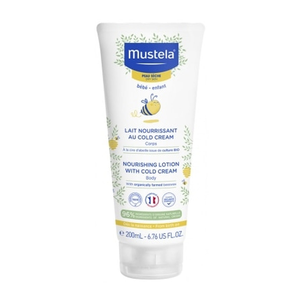 [Mustela] Soothing Moisturizing Body Lotion for Very Sensitive Skin (Cold Cream & Beeswax) 200ml