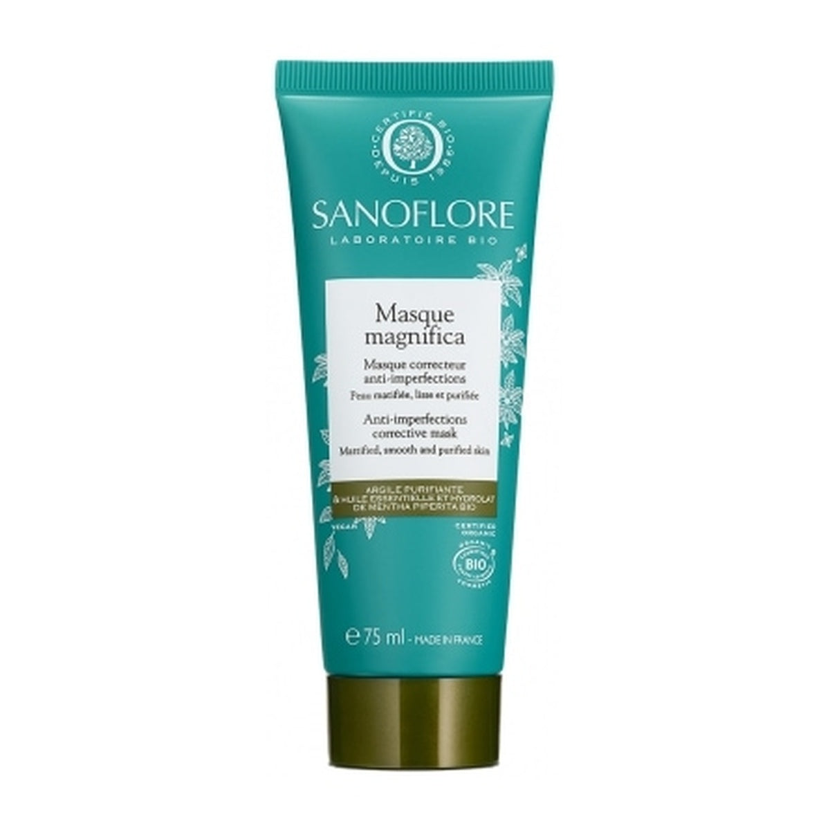 [SANOFLORE] MASQUE MAGNIFICA purifie et resserre les pores 75ml (Purifying Pore-Refining Mask, 75ml)
