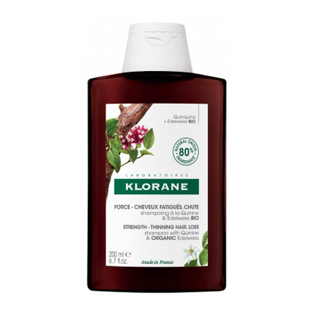 [KLORANE] Quinine & Vitamin B Anti-Hair Loss Shampoo 200ml