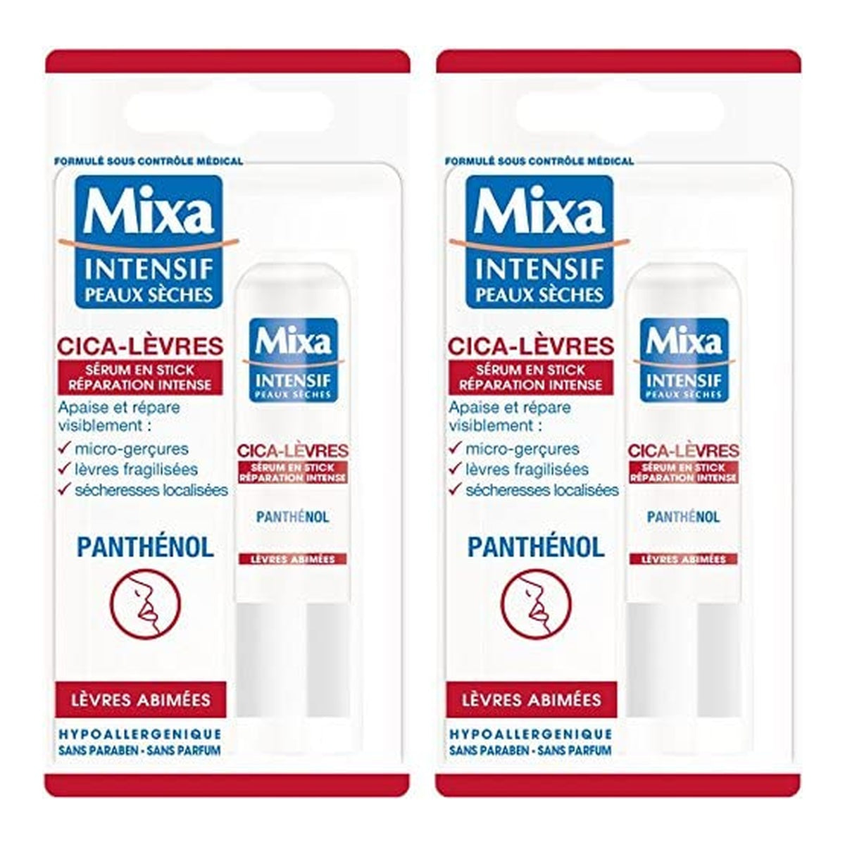 [Mixa] Cica Repair Lip Serum for Damaged Lips 19g (2-piece set)