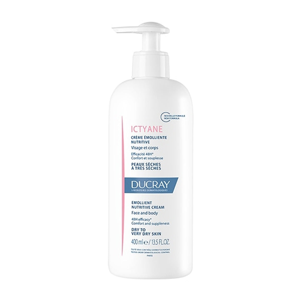 [DUCRAY] ICTYANE CREME EMOLLIENTE NUTRITIVE 400ml (Nourishing Emollient Cream for Dry Skin)