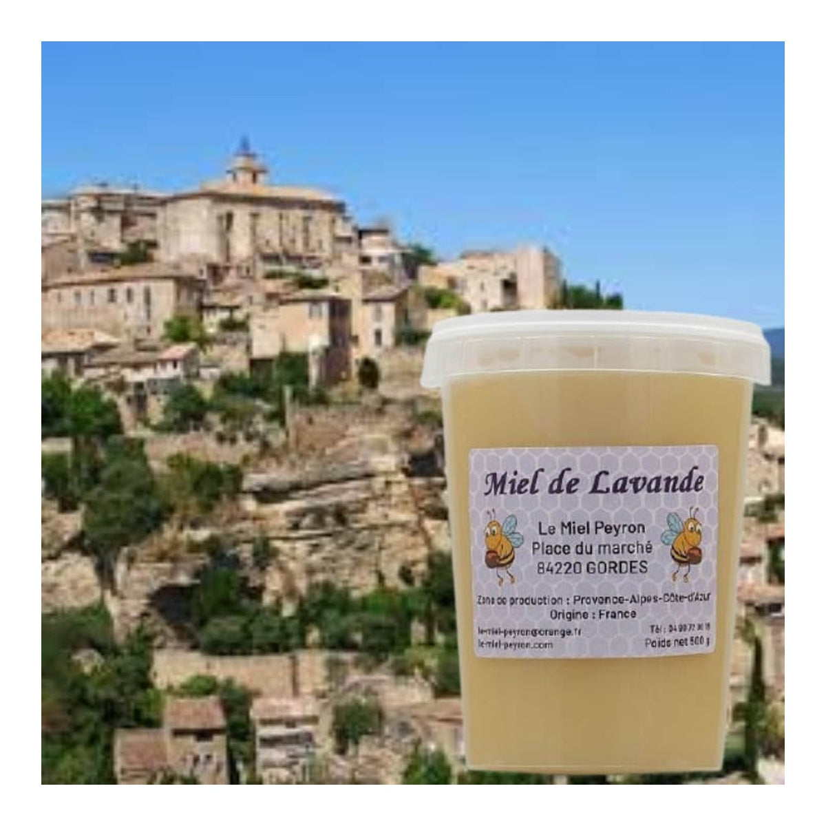 [Le Miel Peyron] Lavender Honey 500g — Direct from Gordes, Provence, France