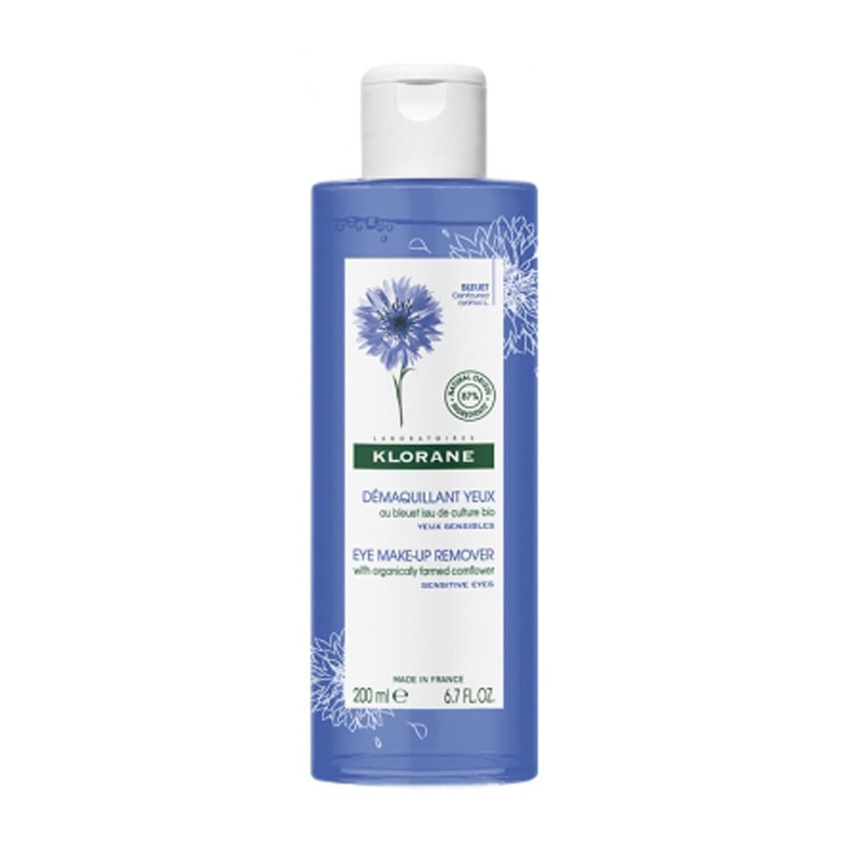 [KLORANE] Eye Makeup Remover 200ml (Cornflower, For Sensitive Eyes)