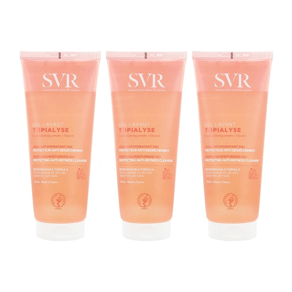 [SVR] Topialyse Cleansing Gel 200ml (3-Pack)