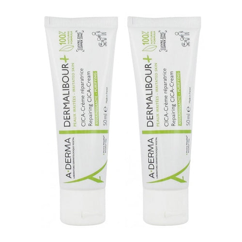 [A-DERMA] DERMALIBOUR+ CICA Soothing Repair Cream 50ml (2-Pack)