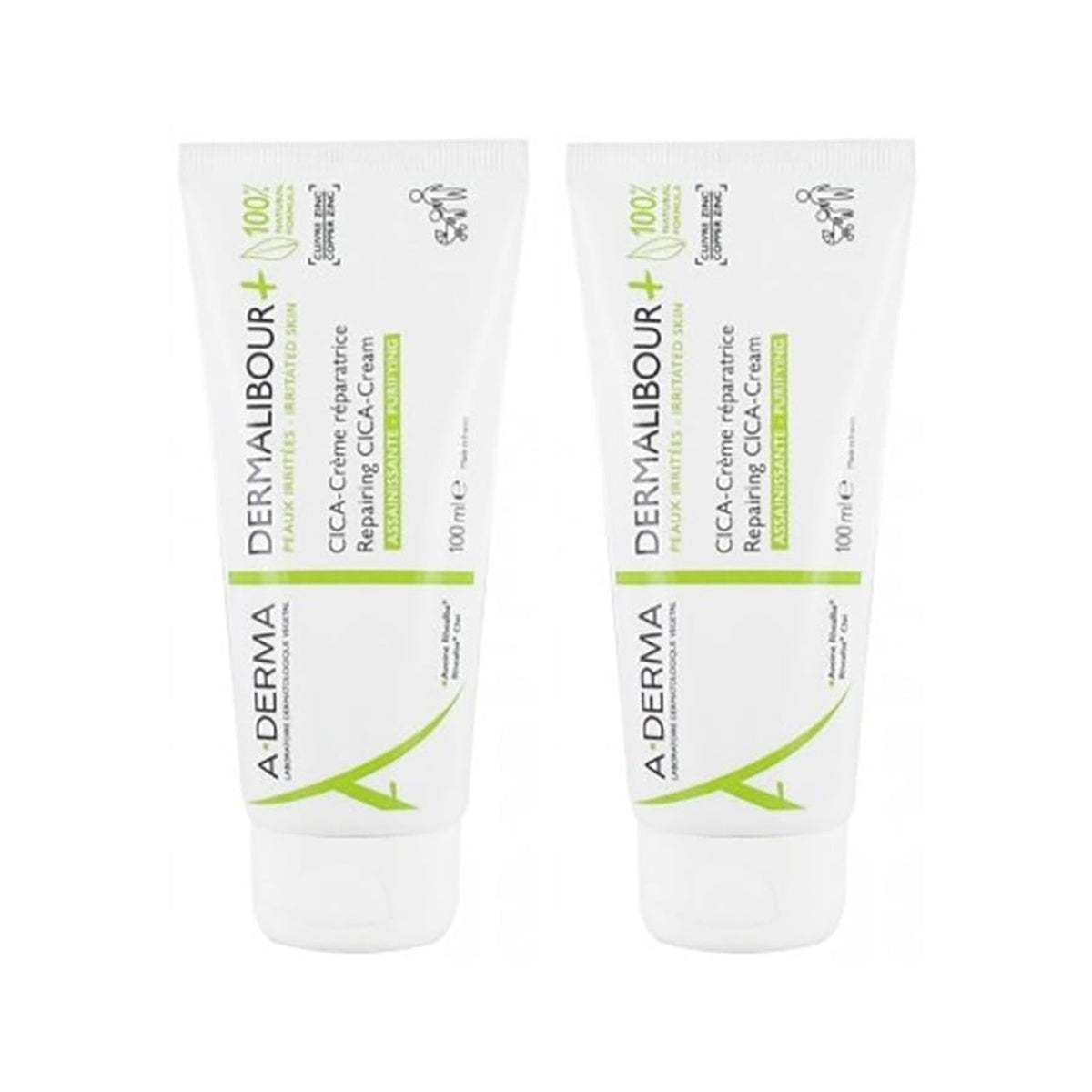 [A-DERMA] Dermalibour+ CICA Soothing Repair Cream 100ml (2-Pack)
