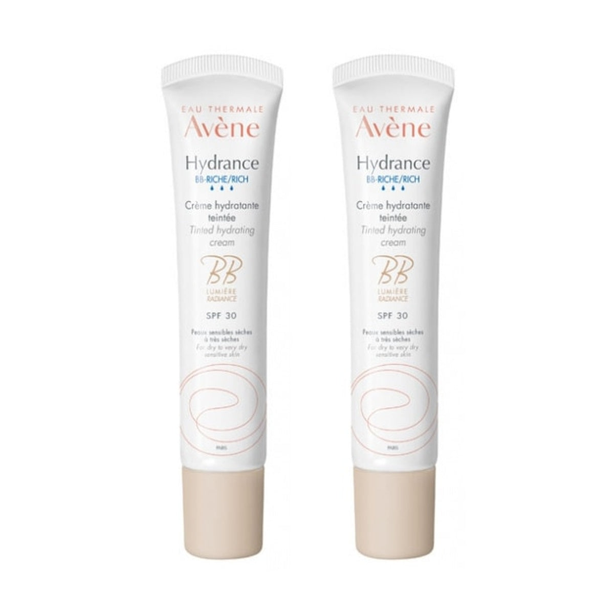 [Avène] Hydrance BB Rich Tinted Moisturizing Cream SPF30 40ml (2pcs) - Dry to Very Dry Sensitive Skin
