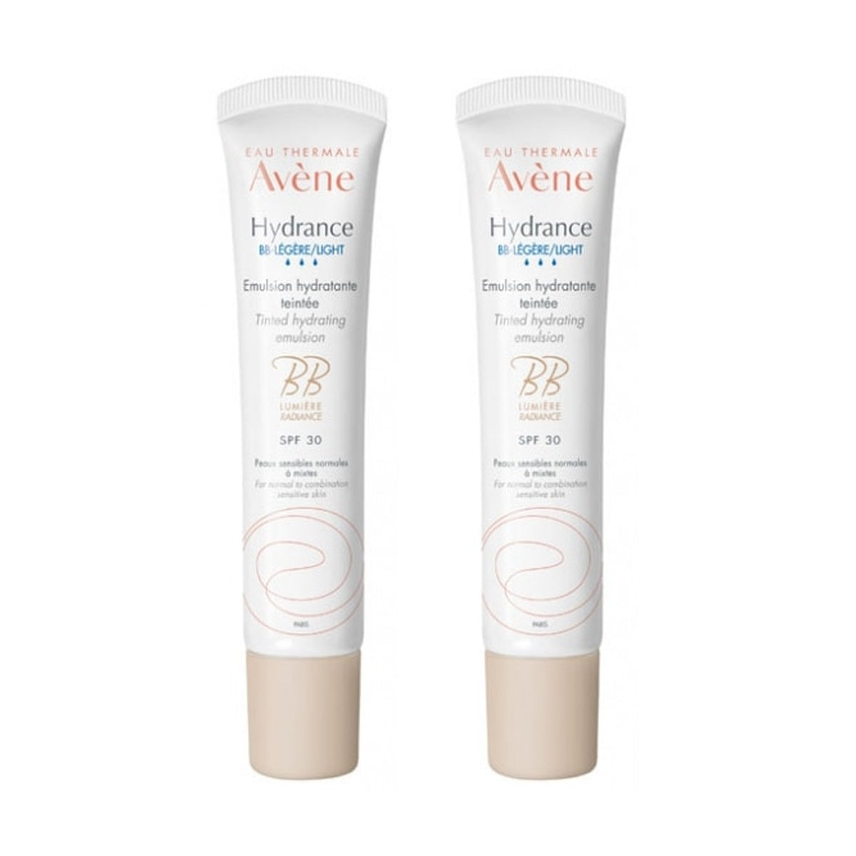 [Avène] Hydrance BB Light Moisturizing Tinted Emulsion SPF30 40ml (2-pack) (Sensitive/Normal/Combination)
