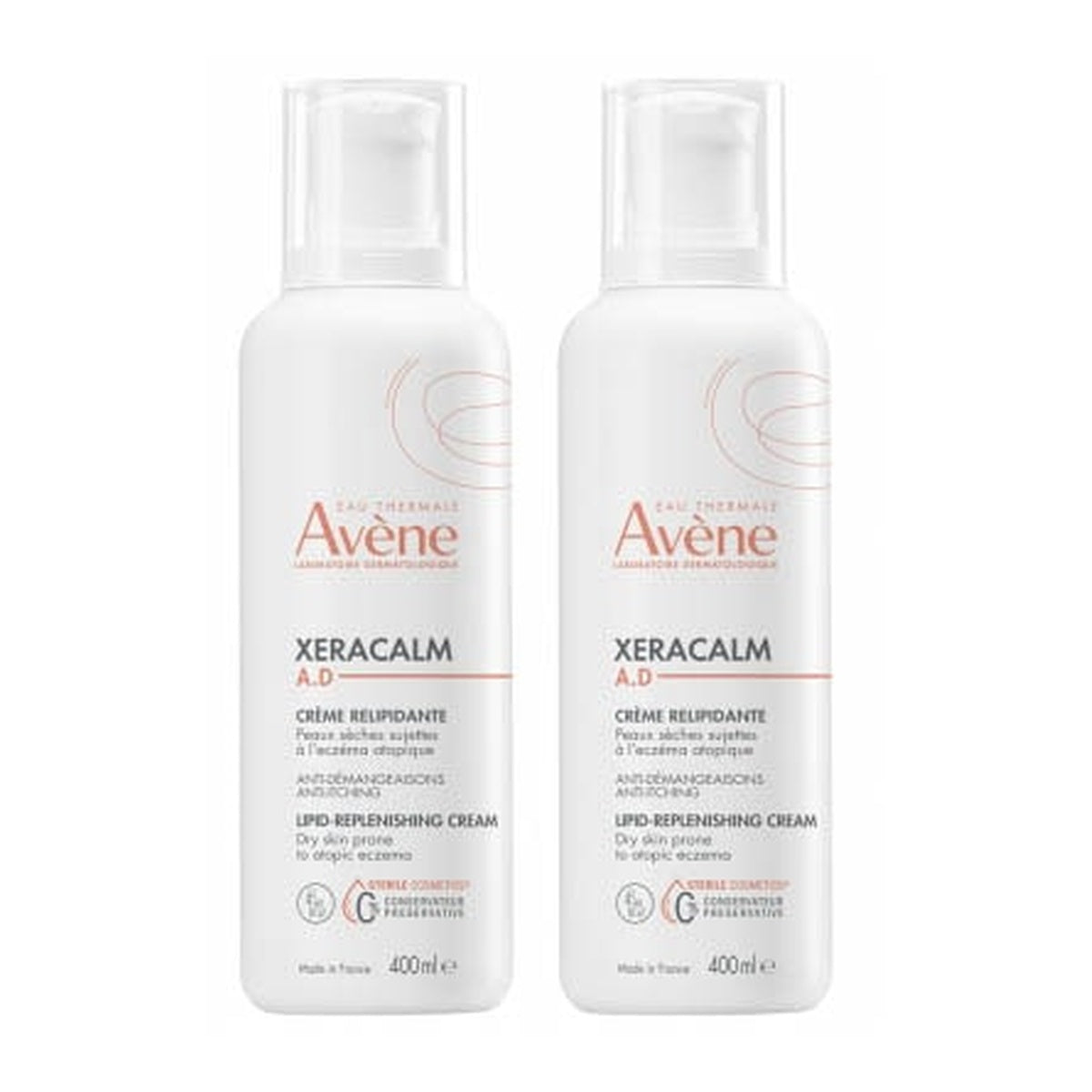 [Avène] Xeracalm A.D Relipidating Cream 400ml (2-Pack)