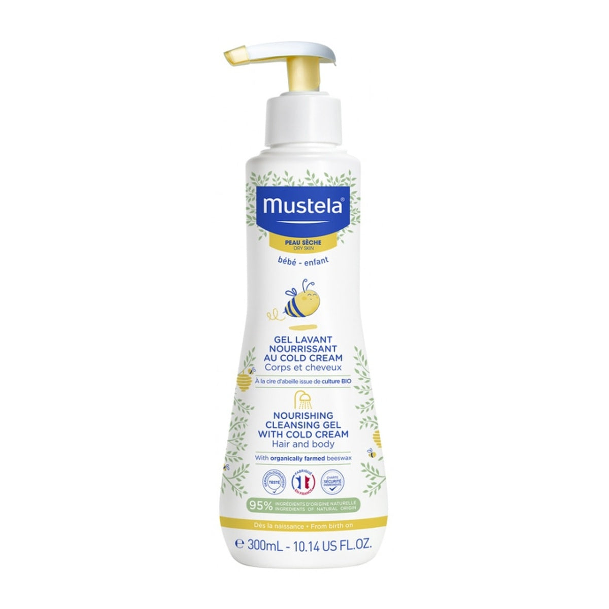 [Mustela] Nourishing Cold Cream Cleansing Gel for Dry & Sensitive Baby Skin 300ml