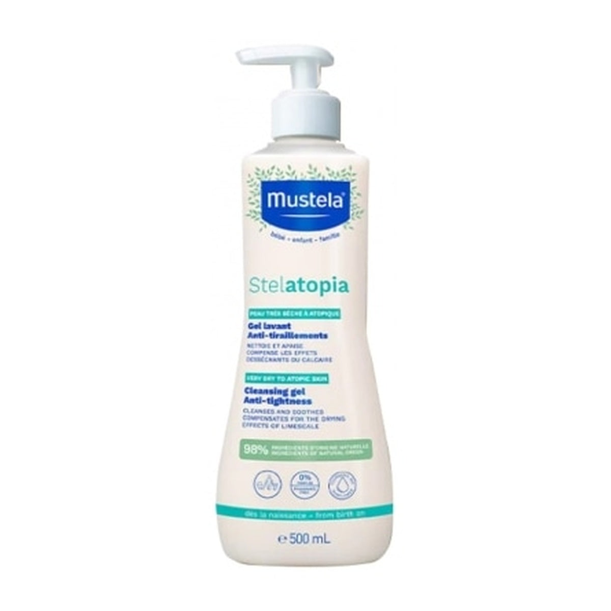 [Mustela] Stelatopia Cleansing Gel 500ml (Baby & Sensitive Skin)