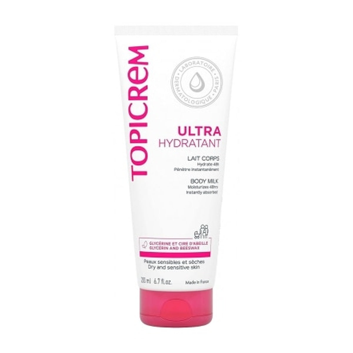 [TOPICREM] Moisturizing Body Milk 200ml (Protects Delicate Dry Skin, Intensive Hydration)