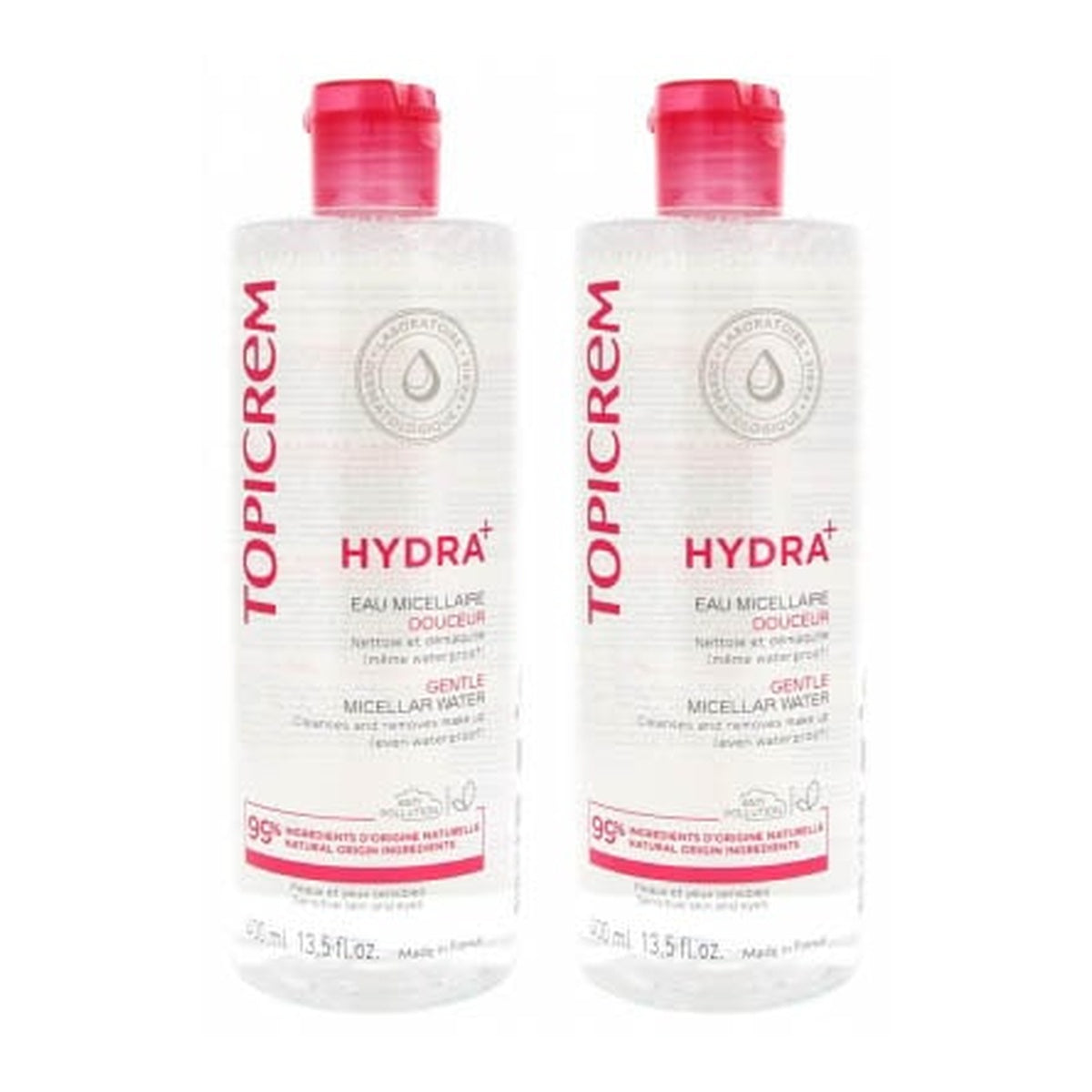 [TOPICREM] Micellar Cleansing Water 400ml 2-Pack (Delicate Dry & Sensitive Skin, Family Use)