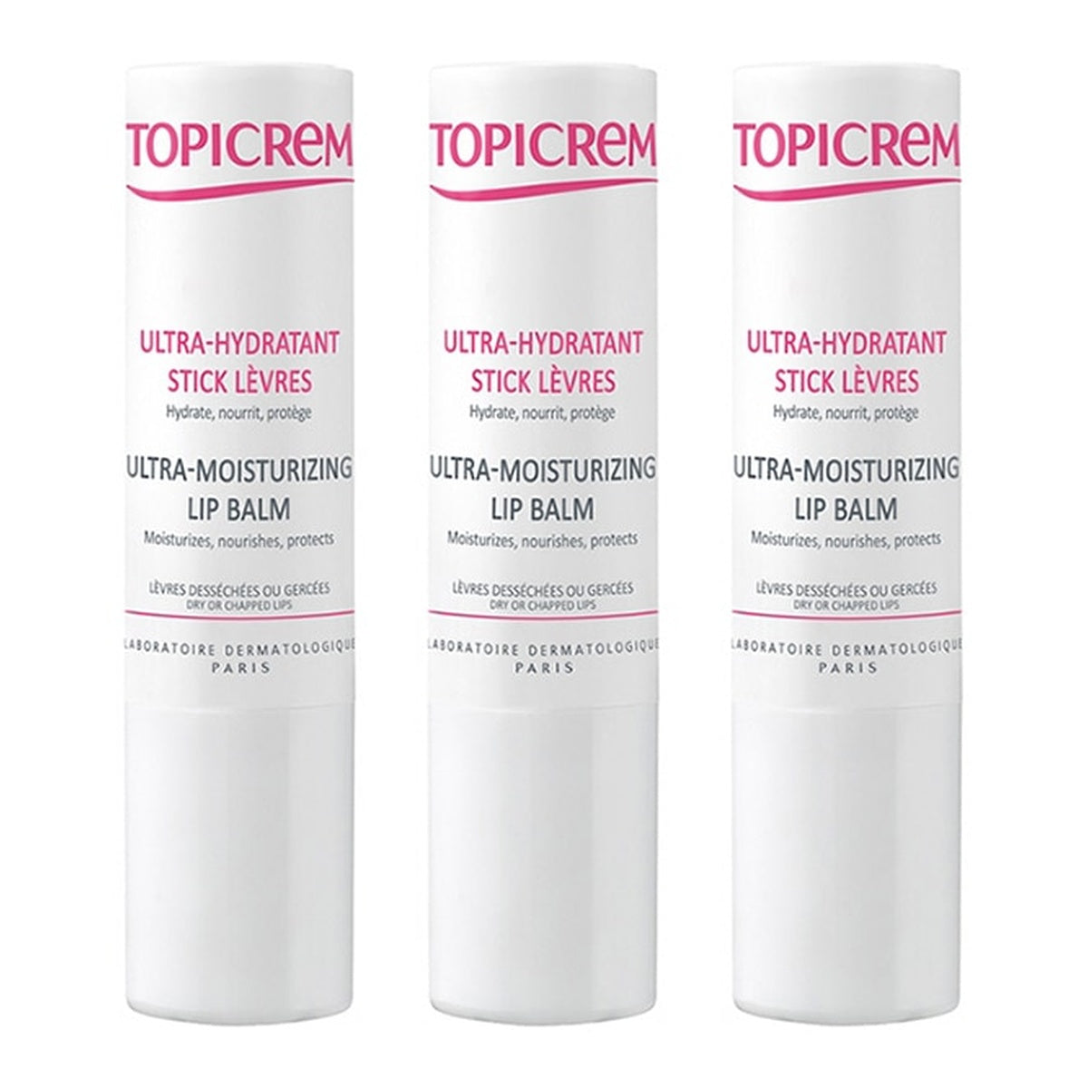 [TOPICREM] Moisturizing Lipstick (Shea Butter) 4g 3-Pack