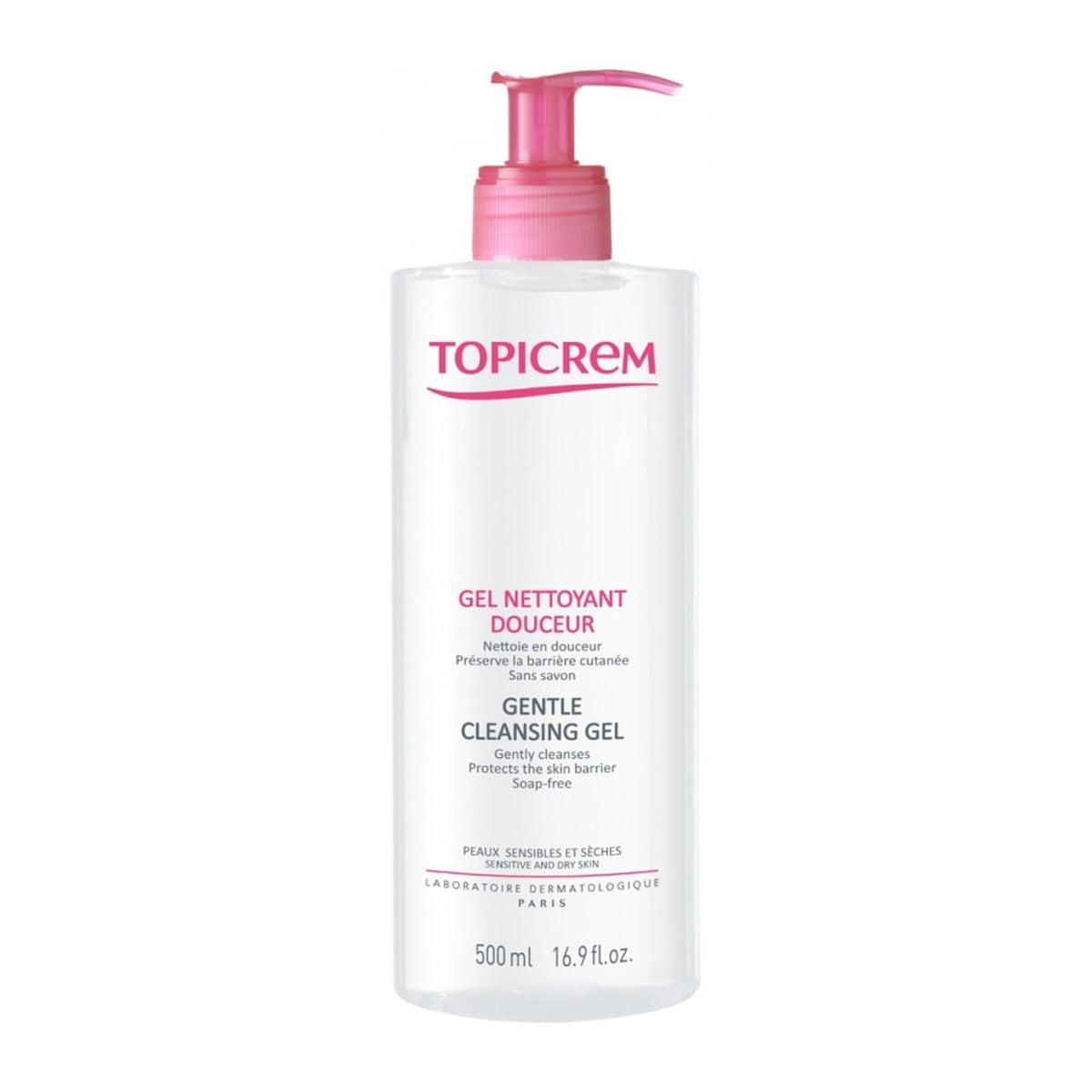 [TOPICREM] Soft Cleansing Gel 500ml (pH-Balanced, Protects Skin Barrier)