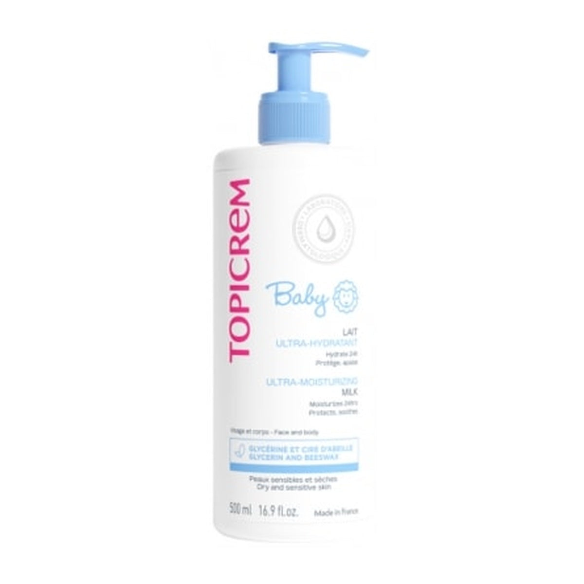 [TOPICREM] Ultra Moisturizing Milk 500ml (24h Hydration) - Baby & Sensitive Skin